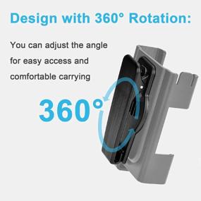 img 3 attached to Securely Hold And Protect Your Insulin Pump With IGuerburn 360° Rotating Case - Compatible With Tandem Tslim X2, T Slim, T:Slim G4, And T: Holster Belt Clip