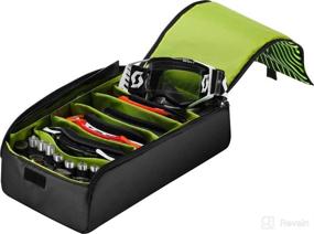 img 1 attached to 🔒 Secure and Stylish: Scott Goggle Case for 5-6 Off-Road Goggles Accessories - Black/Neon Yellow/One Size