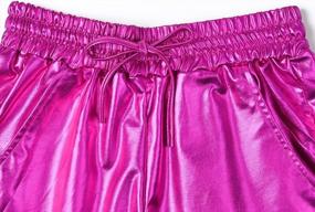 img 2 attached to Summer Shiny Metallic Shorts For Women – Sparkle In Style With Perfashion'S Hot Outfit Short Pants