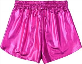 img 3 attached to Summer Shiny Metallic Shorts For Women – Sparkle In Style With Perfashion'S Hot Outfit Short Pants