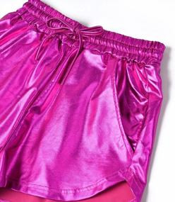 img 1 attached to Summer Shiny Metallic Shorts For Women – Sparkle In Style With Perfashion'S Hot Outfit Short Pants