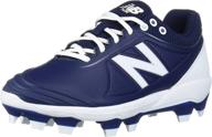 new balance womens molded baseball women's shoes via athletic logo