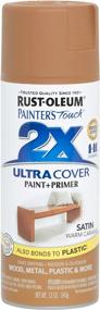 img 3 attached to Satin Warm Caramel Rust-Oleum 267118 Painter'S Touch 2X Ultra Cover - упаковка на 12 унций для улучшенного покрытия