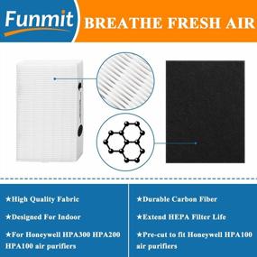 img 1 attached to Refresh Your Air With HPA100 HEPA Filter Replacement For Honeywell Purifiers - Includes 2 True HEPA & 8 Activated Carbon Pre-Filters