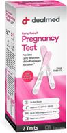 👶 dealmed early result pregnancy test: reliable early detection kit, 2/bx logo