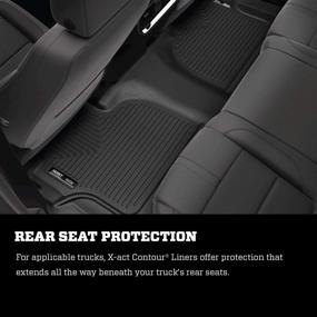 img 2 attached to 🚗 Husky Liners X-act Contour Series Front Floor Liners for 2015-2019 Ford Explorer (2 Pieces) - Black, 53331
