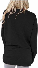 img 2 attached to Women'S Comfy Casual Tunic Tops: LaLaLa Loose Fit Sweatshirts & Blouses With Long Sleeves