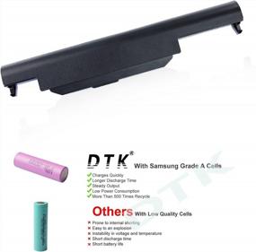 img 2 attached to Upgrade Your ASUS Laptop With DTK 10.8V 5200MAh Battery - Compatible With R500V, A45, A55, A75, K45, K55, K75, R400, R500, R700, U57, X45, X55, X75 Series (P/N A32-K55 A33-K55 A41-K55 A42-K55)