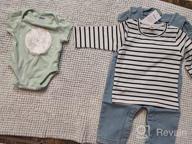 img 1 attached to Cute and Comfortable Newborn Clothes: Toddler Jumpsuit Overalls for Girls' Clothing review by Roberta Gonia