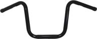 🏍️ 10-inch rise gloss black drag ape hanger handlebar | compatible with harley davidson sportster xl 883 1200 dyna wide glide street bob low rider логотип