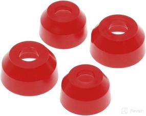 img 1 attached to Prothane 19-1717 Red Ball Joint Boot Kit - Set of 4