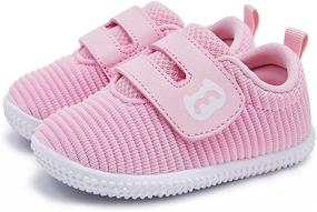 img 4 attached to Sneakers Walking Infant Months Toddler Boys' Shoes: The Perfect Footwear for Young Explorers!