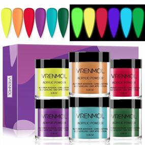 img 4 attached to Glow Up Your Nails For Christmas: Vrenmol’S Professional Acrylic Powder Set With Glowing Effects