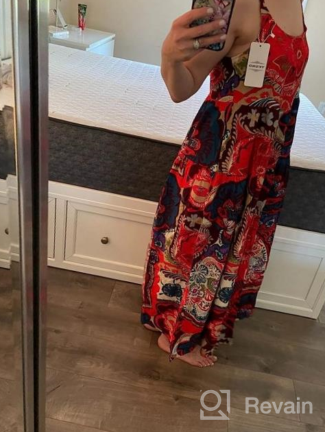 img 1 attached to Flaunt Your Summer Style With YESNO Women'S Bohemian Floral Maxi Dress review by Farhad Cantu