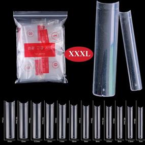 img 3 attached to 600Pcs AddFavor XXXL Clear Nail Tips - Накладные ногти профессионального качества для салонов и дома своими руками