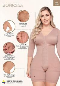 img 1 attached to Sonryse Women'S Full Body Shaper Liposuction Compression Garment Fajas Colombianas Moldeadora Mujer.