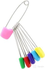 img 1 attached to 📌 Zavaca Cloth Diaper Pins: Stainless Steel Traditional Safety Pins, Assorted Colors - Pack of 24 Pcs