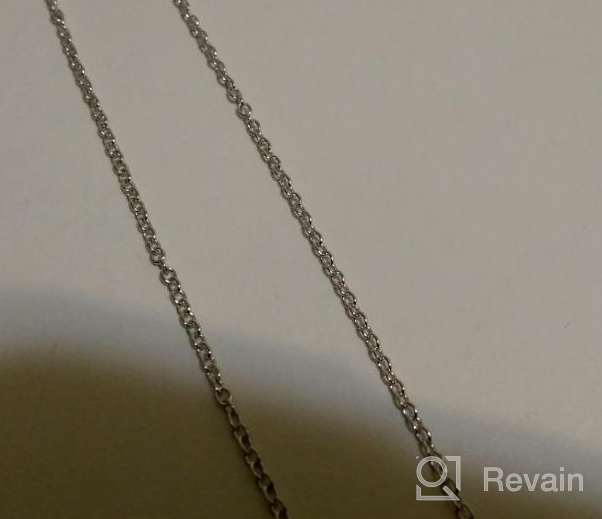 img 1 attached to Elegant and Durable Sterling Silver Chain for Women and Girls – 1mm Italian Box Chain Necklace, 1.25mm Cable Chain, Lobster Claw Clasp – Available in Various Lengths review by Michael Ringgold