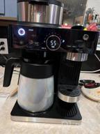 img 1 attached to Ninja CFN601 Espresso & Coffee Barista System, Single-Serve Coffee & Nespresso Capsule Compatible, 12-Cup Carafe, Built-In Frother, Espresso, Cappuccino & Latte Maker, Black & Stainless Steel review by Doug Powell