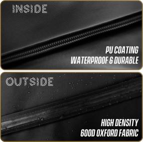 img 2 attached to 60-65 Inch Outdoor TV Cover - 600D Heavy Duty 4 Season Weatherproof Protection With Waterproof Zipper, Velcro & Remote Control Pocket.