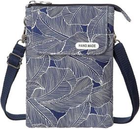 img 4 attached to WITERY Pattern Canvas Lightweight Crossbody Bags: Stylish Handbags & Wallets for Women