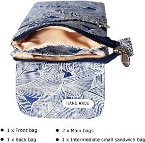 img 2 attached to WITERY Pattern Canvas Lightweight Crossbody Bags: Stylish Handbags & Wallets for Women