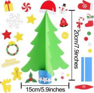 create a festive holiday scene with aneco's 15-piece diy christmas tree foam craft kits logo