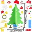 create a festive holiday scene with aneco's 15-piece diy christmas tree foam craft kits logo