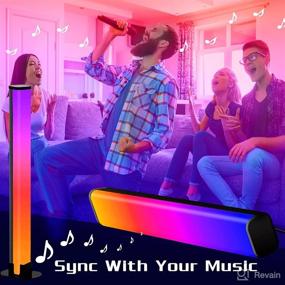 img 3 attached to 🎶 Enhance Your Entertainment: OHSO RGBICWW Dimmable LED Strip Lights with Music Sync & APP Control - Perfect TV Ambient Backlight! (2 pcs)