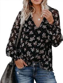img 4 attached to Upgrade Your Wardrobe With MLEBR'S Stylish Floral & Leopard Printed Chiffon Blouses & T-Shirts For Women