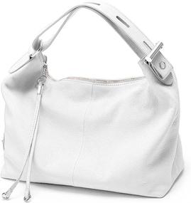 img 4 attached to Stylish Totes: Fashion Genuine Leather Shoulder Handbag for Women - Handbags & Wallets
