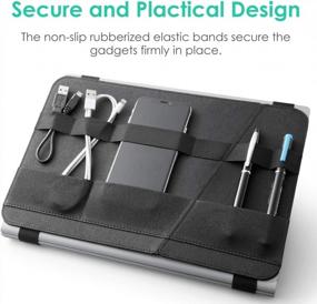 img 1 attached to 🔌 ELECOM Electronics Accessory Organizer: Home Office & Travel Gear Storage for 14" Laptop - Black (PCA-LTOS14BK)