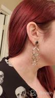 img 1 attached to Women'S Dangle Plugs And Tunnels - 2Pcs Fashion Designs Variety Pack review by Corby Muin