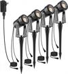 enhance your outdoor space with sunthin landscape lighting: waterproof spotlights kit with transformer for garden, yard, and more (4 pack) logo