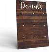 rustic wood donut wall display stand - perfect for weddings, birthdays & baby showers! logo