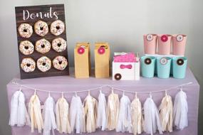 img 1 attached to Rustic Wood Donut Wall Display Stand - Perfect For Weddings, Birthdays & Baby Showers!