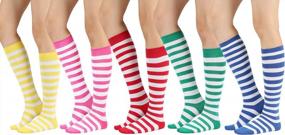 img 4 attached to Womens Knee-High Casual Socks By STYLEGAGA - Stylish And Comfy