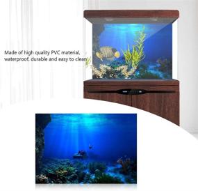 img 1 attached to WNSC Poster Background Durable Aquarium Fish & Aquatic Pets
