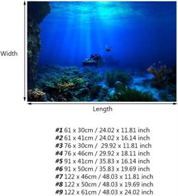 img 3 attached to WNSC Poster Background Durable Aquarium Fish & Aquatic Pets