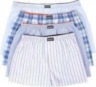 laetan 4-pack of soft cotton poplin woven boxers | comfortable boxer shorts | men's boxer briefs logo