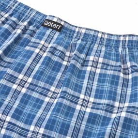 img 3 attached to LAETAN 4-Pack Of Soft Cotton Poplin Woven Boxers | Comfortable Boxer Shorts | Men'S Boxer Briefs