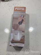 img 1 attached to Effortless Frothing With Featol: Handheld Milk Frother With Double Whisk, Stand, And Battery Operation - Ideal For Lattes, Hot Chocolate, And Protein Drinks! review by Cody Johnson