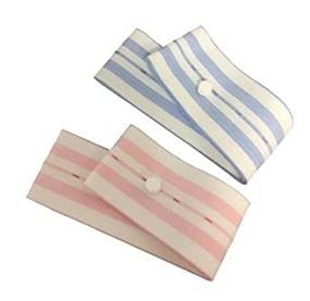 img 2 attached to AltroCare 48" Pink & Blue Fetal Monitor Buttonhole Belts (Case With 50 Sets Of 2)
