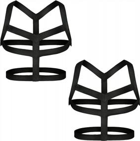 img 4 attached to Harness Elastic Halter Shoulder Costume Men's Accessories and Belts