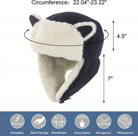 img 2 attached to Winter Trapper Hat With Ear Flap For Men & Women - Warm Trooper Ski Cap For Cold Weather