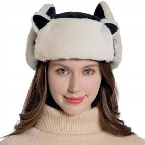 img 3 attached to Winter Trapper Hat With Ear Flap For Men & Women - Warm Trooper Ski Cap For Cold Weather