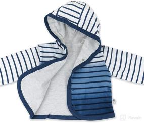 img 3 attached to 👶 HonestBaby Baby Boys' Organic Cotton Zip Hooded Sweatshirt