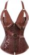 gothic steampunk underbust corset vest tank top - waist cincher bustier for women by frawirshau logo