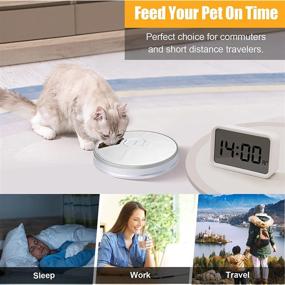 img 3 attached to Depets Automatic Pet Feeder With Timer And Sound Reminder - Portion Control Food Dispenser For Cats And Small Dogs - Battery Operated 6-Meal Auto Feeder For Improved Feeding Routine