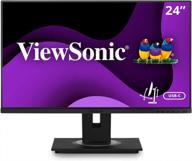 viewsonic vg2456a 1920x1080 monitor: ergonomic design, 60hz, osd, hdmi & hd display logo
